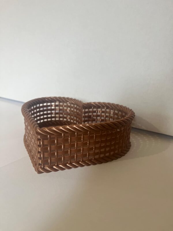 Szív Formájú Fonott Hatású Kosár - Image 2