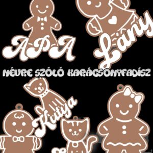 Névre szóló karácsonyfadíszek