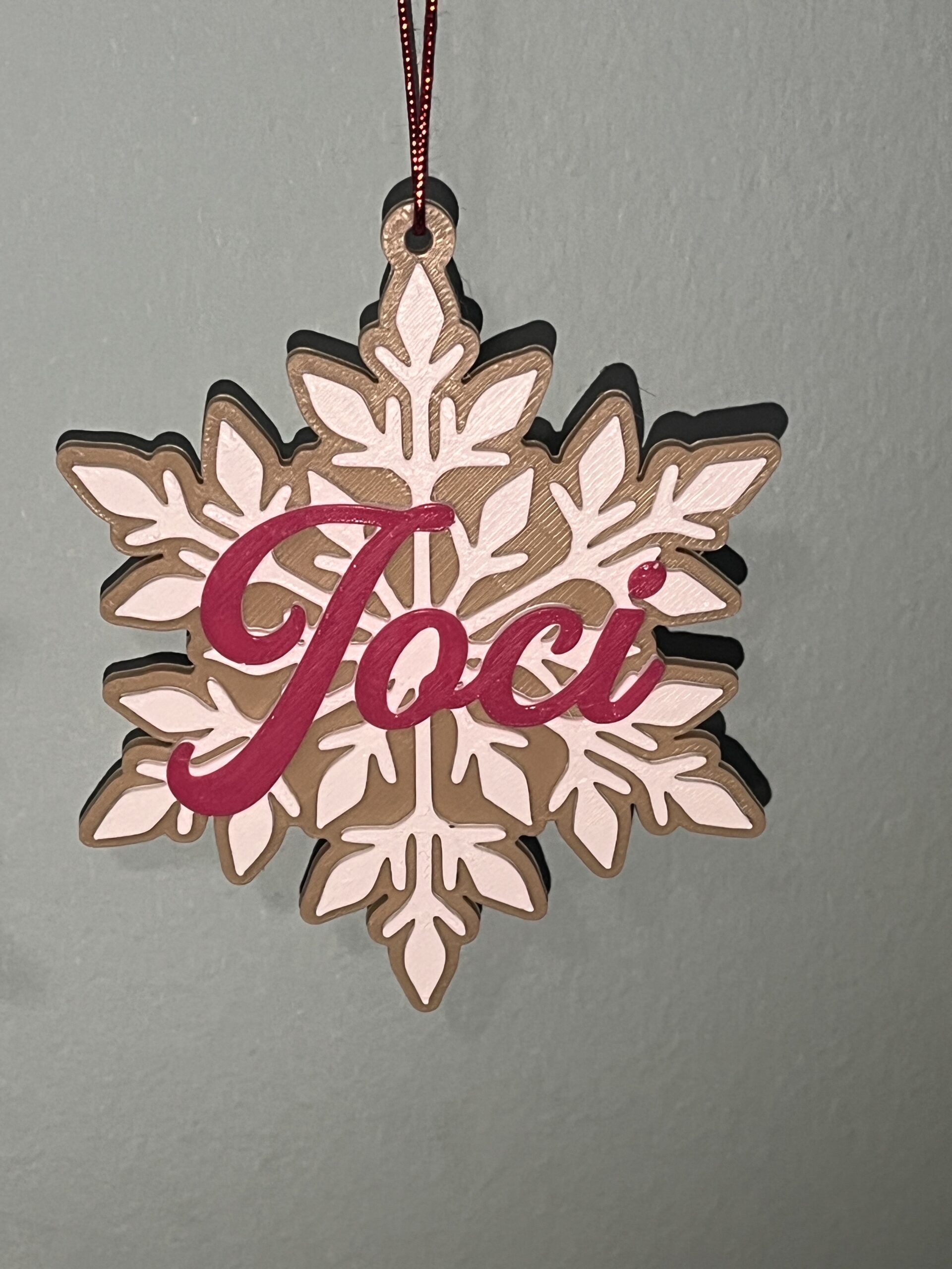 Névre szóló Fa hatású karácsonyfadíszek v3 - Image 3