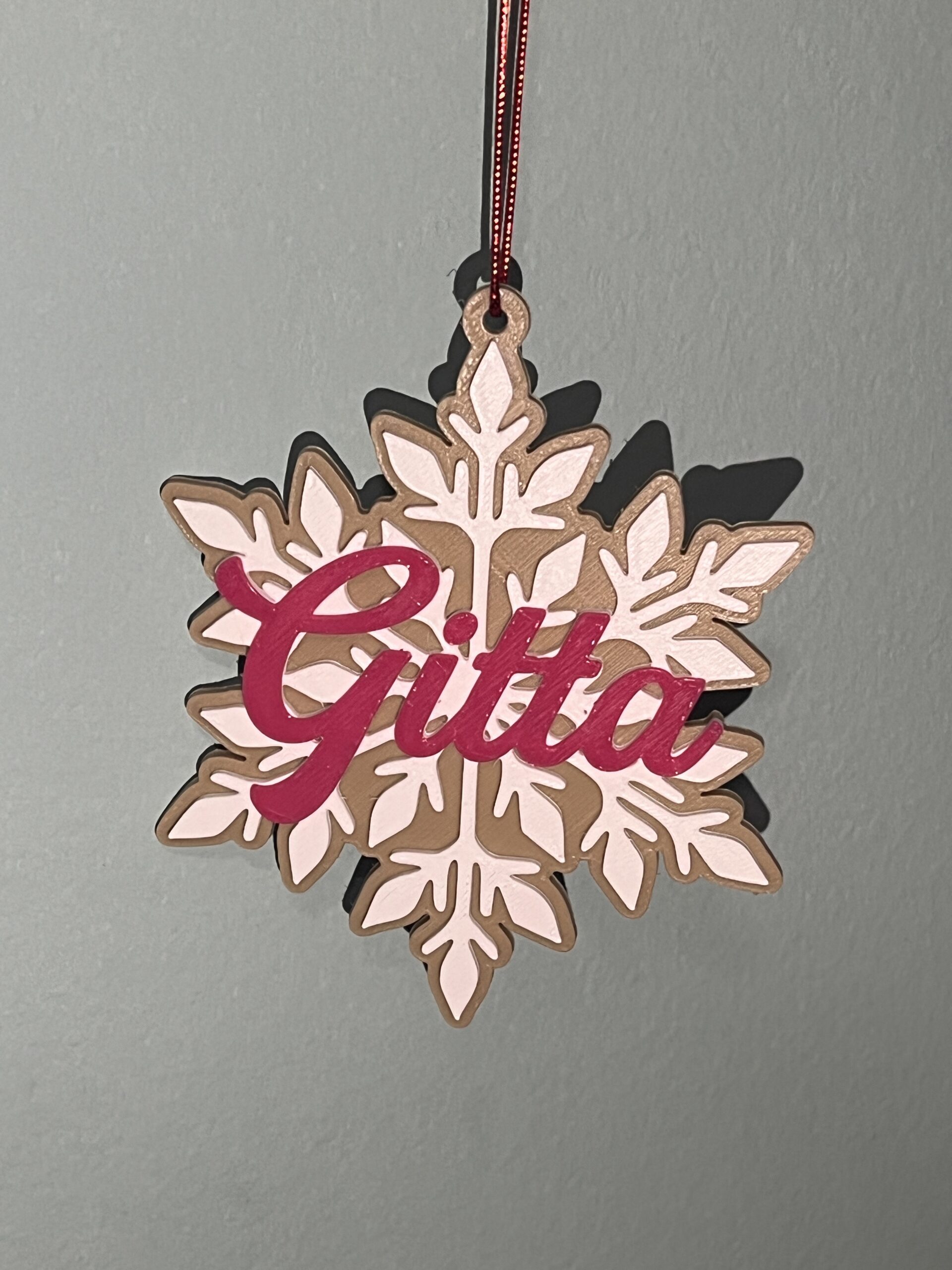 Névre szóló Fa hatású karácsonyfadíszek v3 - Image 2