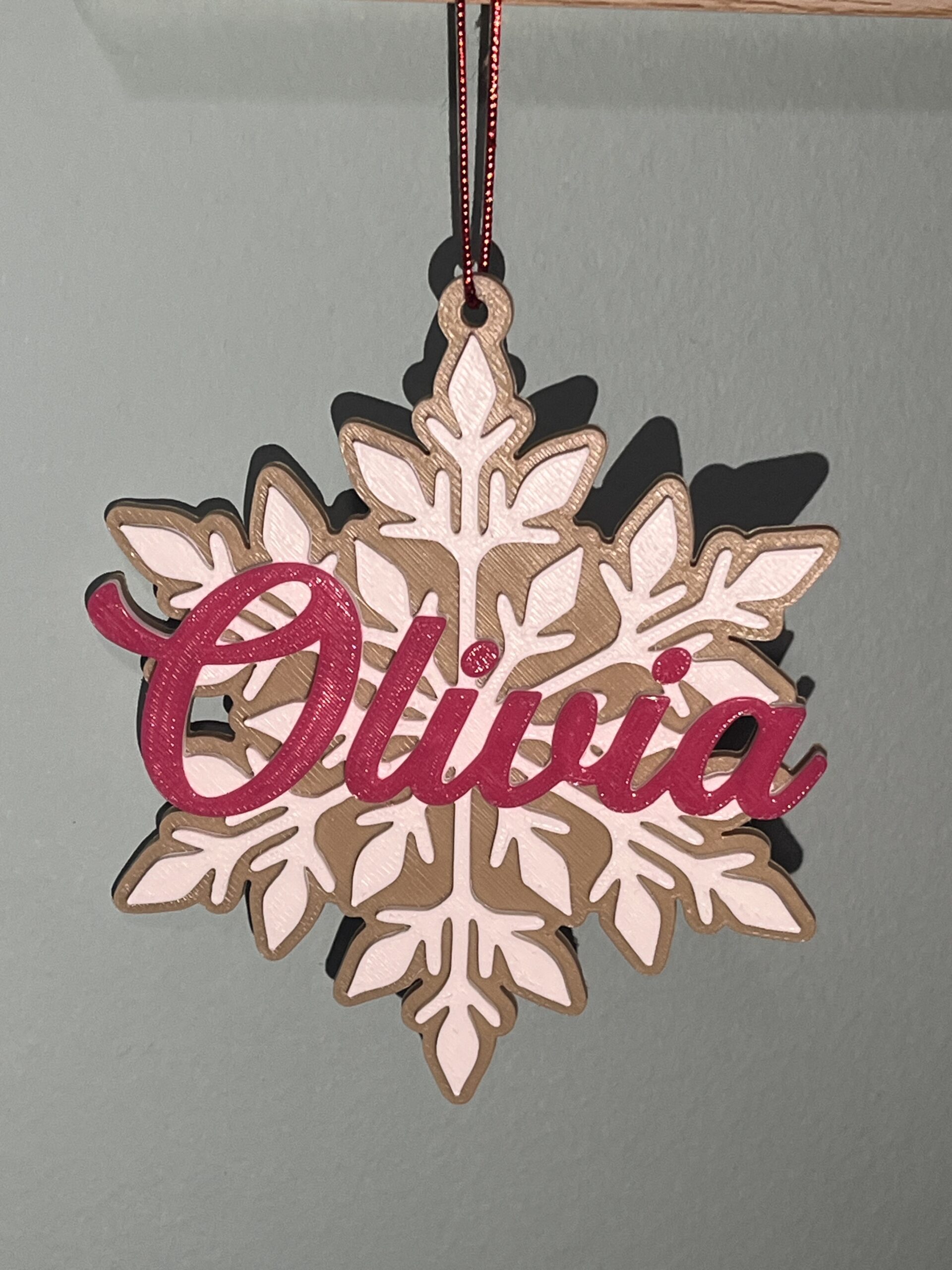 Névre szóló Fa hatású karácsonyfadíszek v3 - Image 5