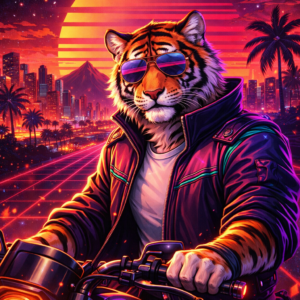 🧩 {cyberpunk tigris} – Egyedi kirakó/puzzle élmény ✨