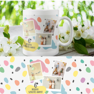 Egyedi fotós bögre Születésnapi verzió