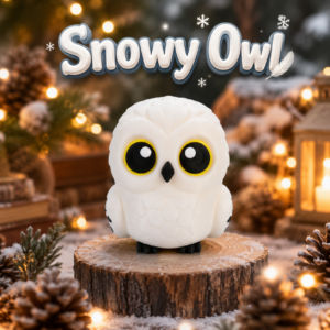 3D nyomtatott Hóbagoly figura – Natural