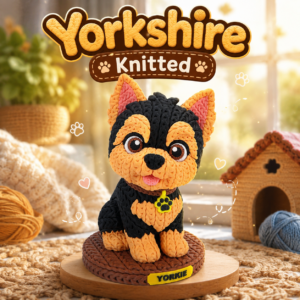 3D nyomtatott Horgolt Yorkshire Terrier figura