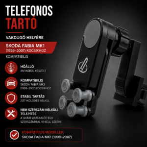 Skoda Fabia MK1 gravitációs telefontartó